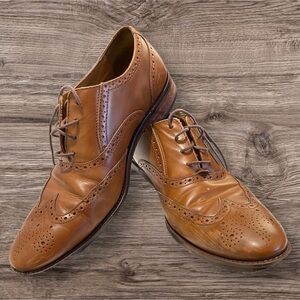 COLE HAAN Oxfords Men Size 9 Brown Leather dress shoe derby golf sport  Grand OS